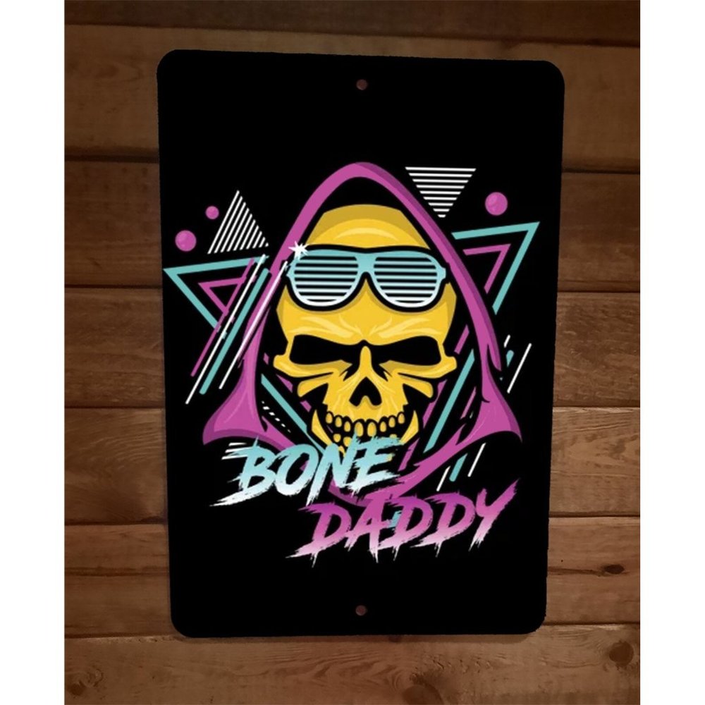 Bone Daddy 8x12 Metal Wall Sign MOTU Skeletor Masters of the Universe‎